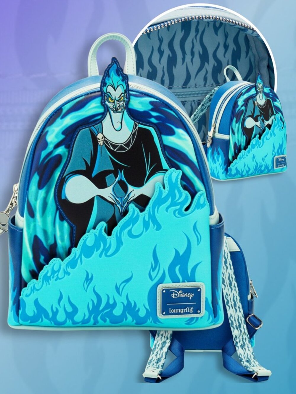 Loungefly: Disney - Hercules. Hades w/Flames Mini Backpack *New With Tag* - Picture 7 of 7